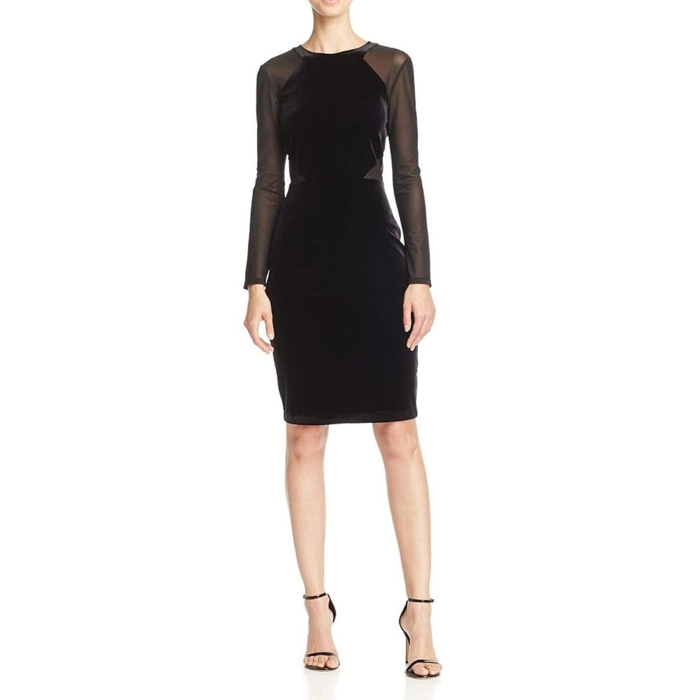 French Connection Women's Aurore Panel Long Sleeved Dress, Size US6